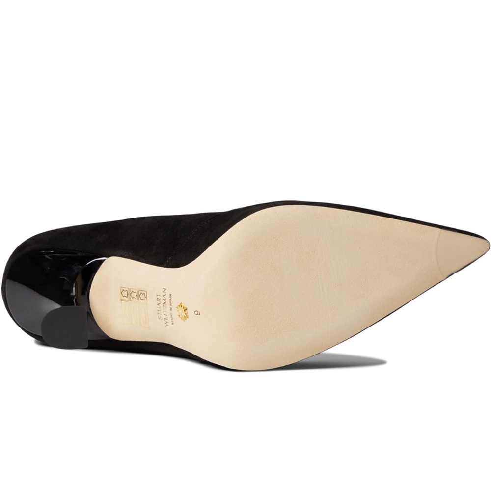 New! Stuart Weitzman XCurve 100 Pumps Black Size: 8.5M, MSRP $475 - Picture 3 of 11
